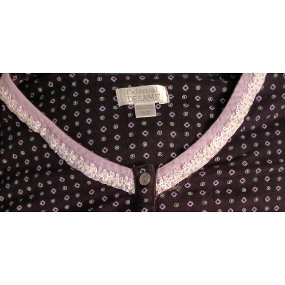 Celestial Dreams Black and Purple Pajama Set Size XL - Picture 3 of 3